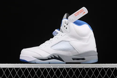 All categories Air Jordan Jordan series basketball shoes Air Jordan 5 J version Air Jordan 5 "Stealth 2.0" AJ5 Joe 5 white and blue color DD0587-140
